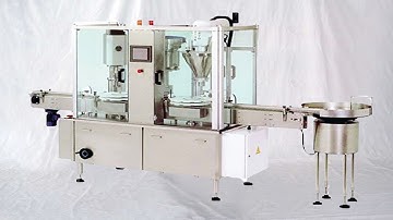 small glass bottles powder filling capping labeling bottling line rotary filler capper مسحوق ملء آلة
