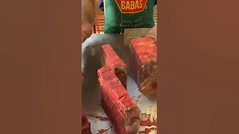 Cutting beef lung with machine #shorts #amazing #cuttingskills #beef #lung #meatlovers #wow #viral