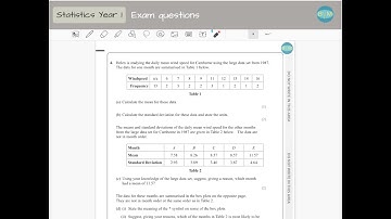 AS Maths June 2018 Statistics Question 4 Edexcel