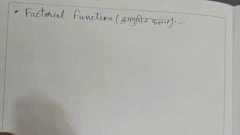 Factorial Function II Numerical Analysis video-7