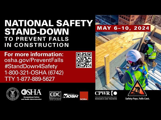 2024 National Stand-Down to Prevent Falls in Construction