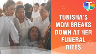 Tunisha Sharma’s funeral LIVE update:  Tunisha’s mom BREAKS DOWN at her cremation