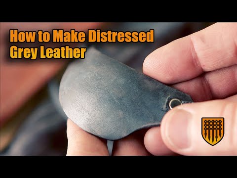 How to Dye Leather and Give Antique Look. Aged Leather Dyeing 