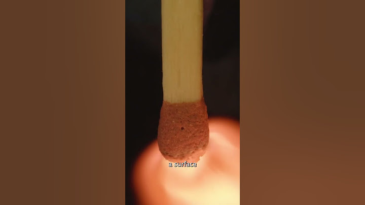 Match striking up close!