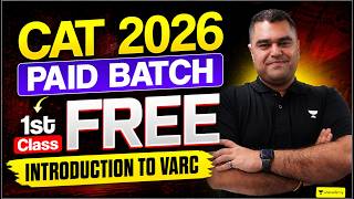 CAT 2026 Introduction to VARC | 1st Class FREE of IIM Pathway Batch | Amit Sir
