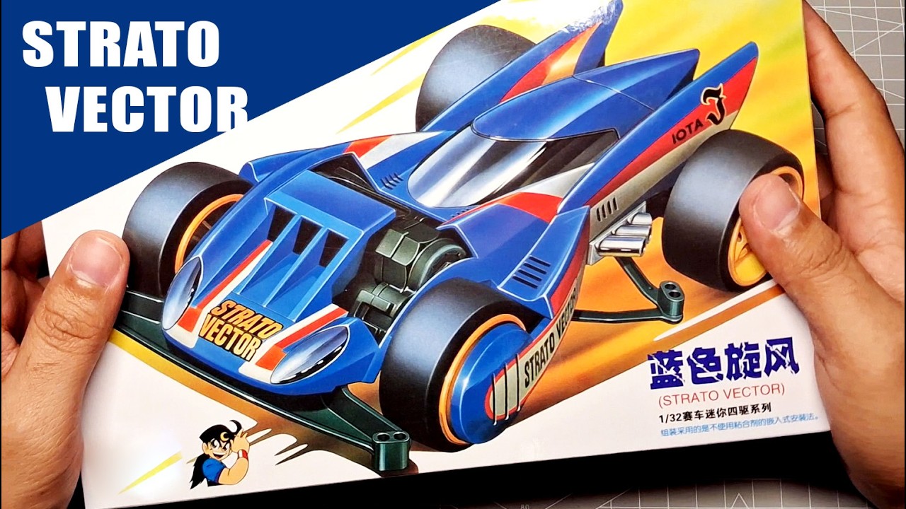 TAMIYA MINI 4WD STRATO VECTOR Unboxing and Assembly - YouTube