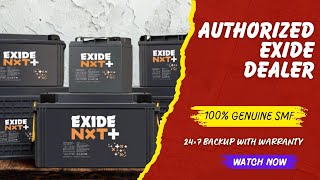 Authorized Exide Battery Dealer | Genuine Exide Batteries with Warranty