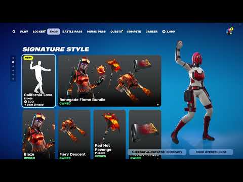 NEW TUPAC *CALIFORNIA LOVE* ICON EMOTE!!! 🔥