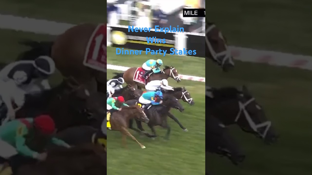 Never Explain wins Photos the Dinner Party stakes preakness shorts