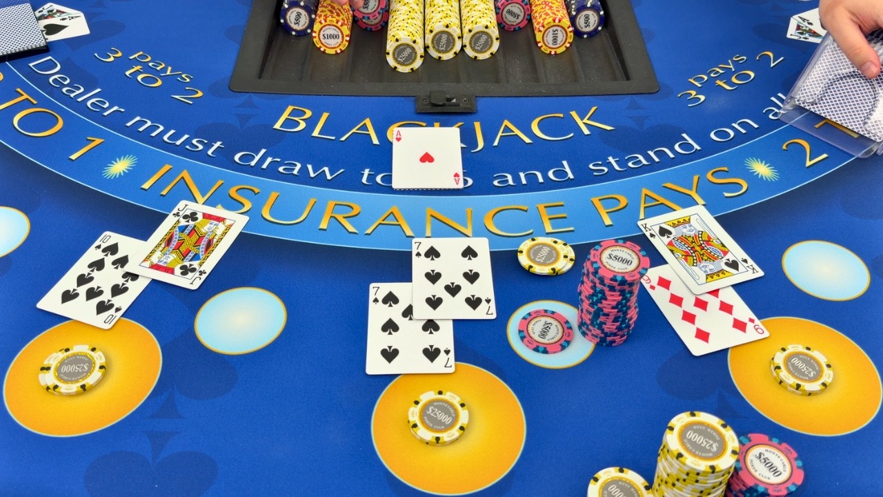 I BET OVER $400K ON ONE BLACKJACK HAND, WON BIG PERFECT PAIR BETS, & A LUCKY ACE AT THE BEST TIME!
