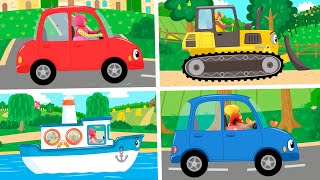 Машинки Тракторы Самолёты И Корабли - Кукутики - Песенки Мультики Для Детей Малышей