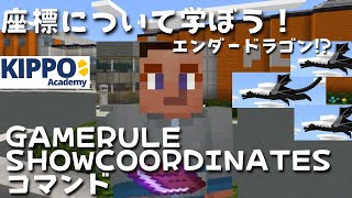 マイクラ 座標について学ぼう なぜエンダードラゴン Gamerule Showcoordinatesコマンドの使い方 マイクラでコマンド操作できる Youtube