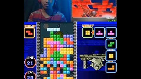 Tetris DS - Line Clear (lvl 20, height 5) (ErniEdits Gameplay)