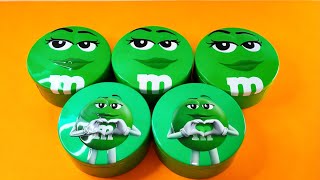 Satisfying ASMR | Opening Splendid Green M&M’s Tins Unboxing
