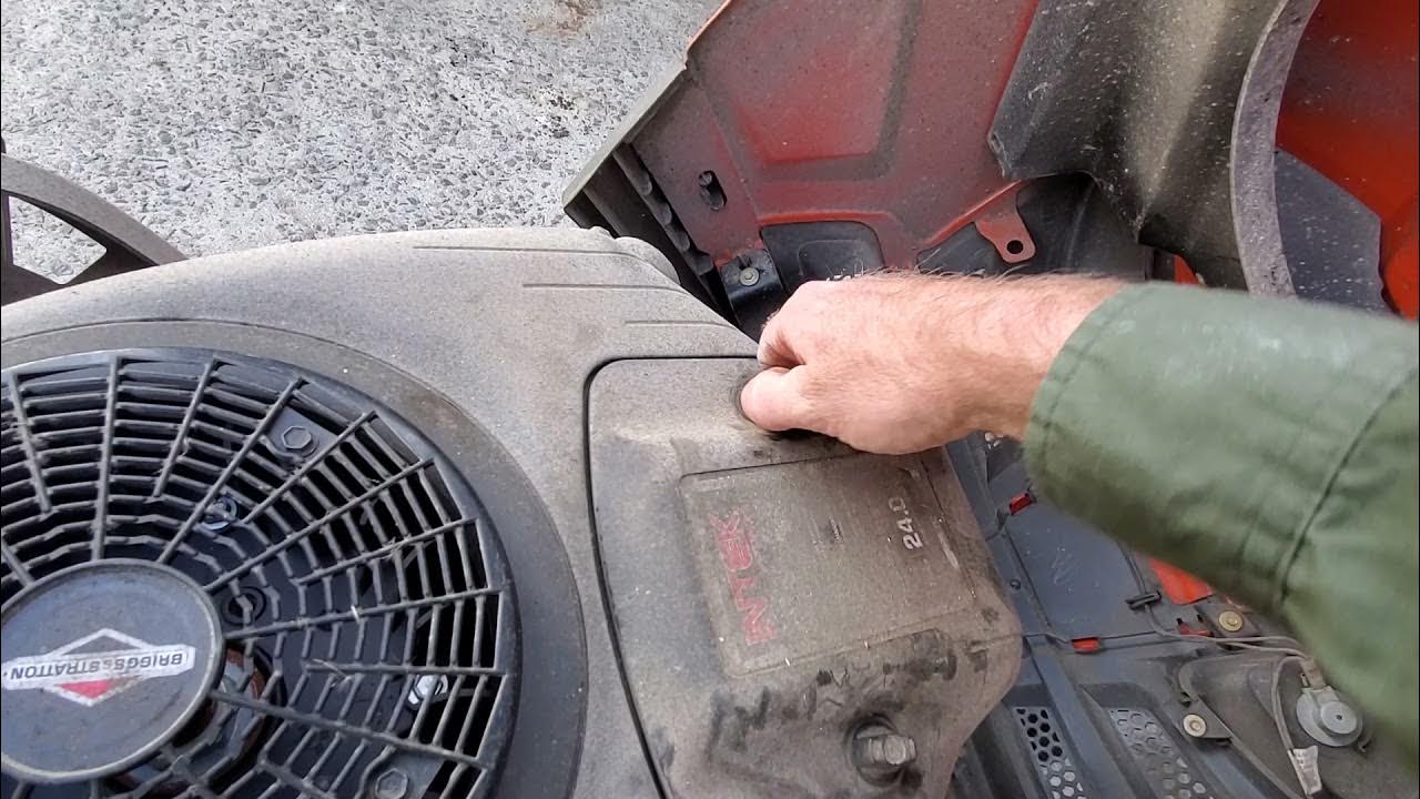 Husqvarna YTH 24v48 oil change YouTube