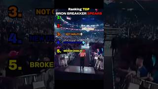TOP SPEED🏃‍♂️‍➡️BRON BREAKKER SPEARS #wwe #wrestling #shorts #bronbreakker #top5
