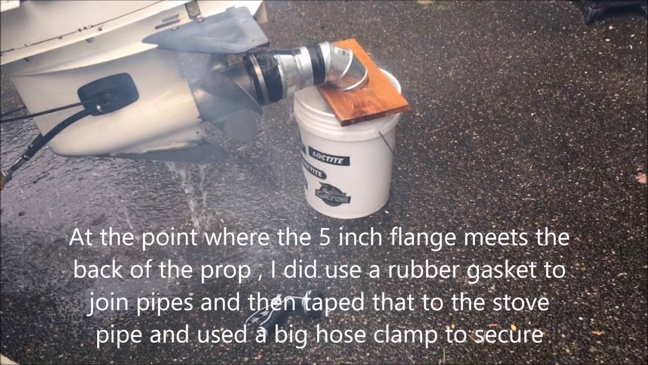 Dry land outboard boat muffler do it yourself ( diy ) YouTube