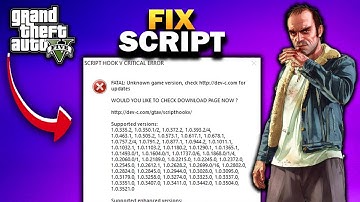 How to Fix "Script Hook V Critical Error" in GTA5 (2025)