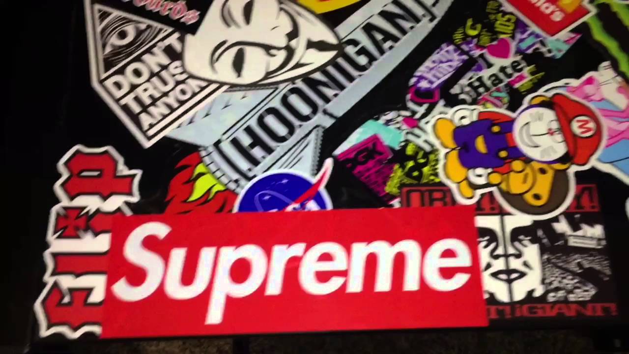 SUPREME UNBOXING!! | 2 STICKERS - YouTube