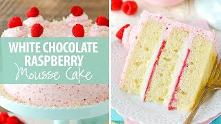 White Chocolate Raspberry Mousse Cake