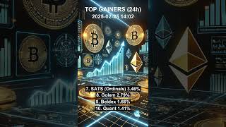 Top Crypto gainers 25th February 2025