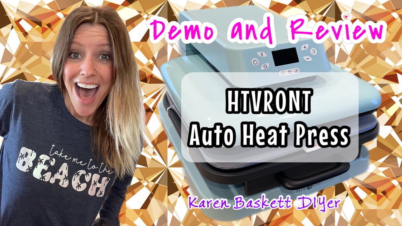UNBOXING AND REVIEW OF THE HTVRONT AUTO HEAT PRESS 
