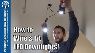 How to install downlighters/downlights. LED downlight installation.