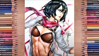 Speed Drawing - Mikasa Ackerman (Shingekin no Kyojin) #Collab