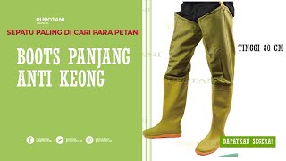 Sepatu Tani Sepatu Boot sawah Ladang Nelayan Kebun Mancing sepaha tinggi 80 cm Oranye anti keong Sawah Boots Sawah Premium Qualiaty