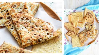 Обалденные Домашние БЛИНЫ: 3 рецепта (Ажурные Блинчики)🍴Кружевные Тонкие Блины С ДЫРОЧКАМИ