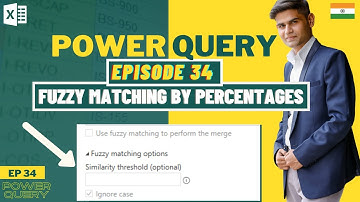 Fuzzy Matching By Percentage | Power Query Masterclass EP34 | Get & Transform