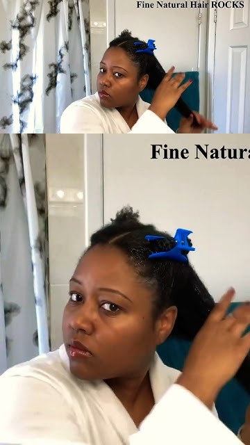  How to moisturize dry fine natural hair 💦 #dryhair #naturalhair # ...