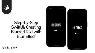 Step-by-Step SwiftUI: Creating Blurred Text with Blur Effect