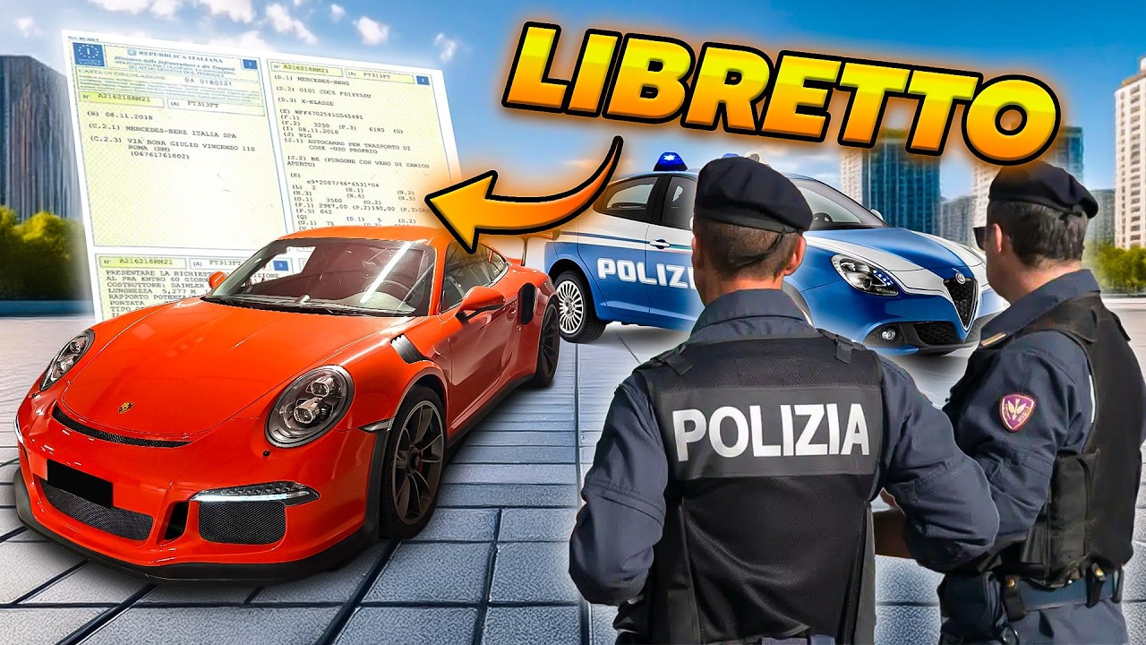 MULTA della POLIZIA sulla Porsche durante il ritiro della NUOVA audi RS3 2025