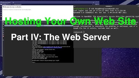 Hosting Your Own Website IV: Configuring the Web Server