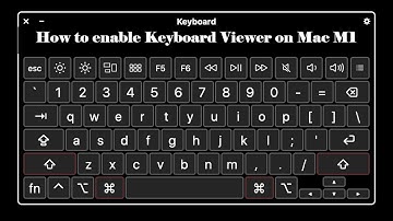 How to show Keyboard Viewer on Mac M1