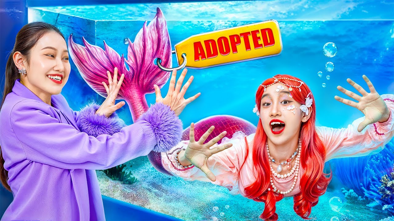 Putri Duyung Diadopsi Oleh Keluarga Baby Doll! Saudara Perempuan Saya Membenci Saya