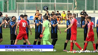 Highlights SV Donau - 1980 Wien, Wiener Stadtliga 24/25 thumbnail