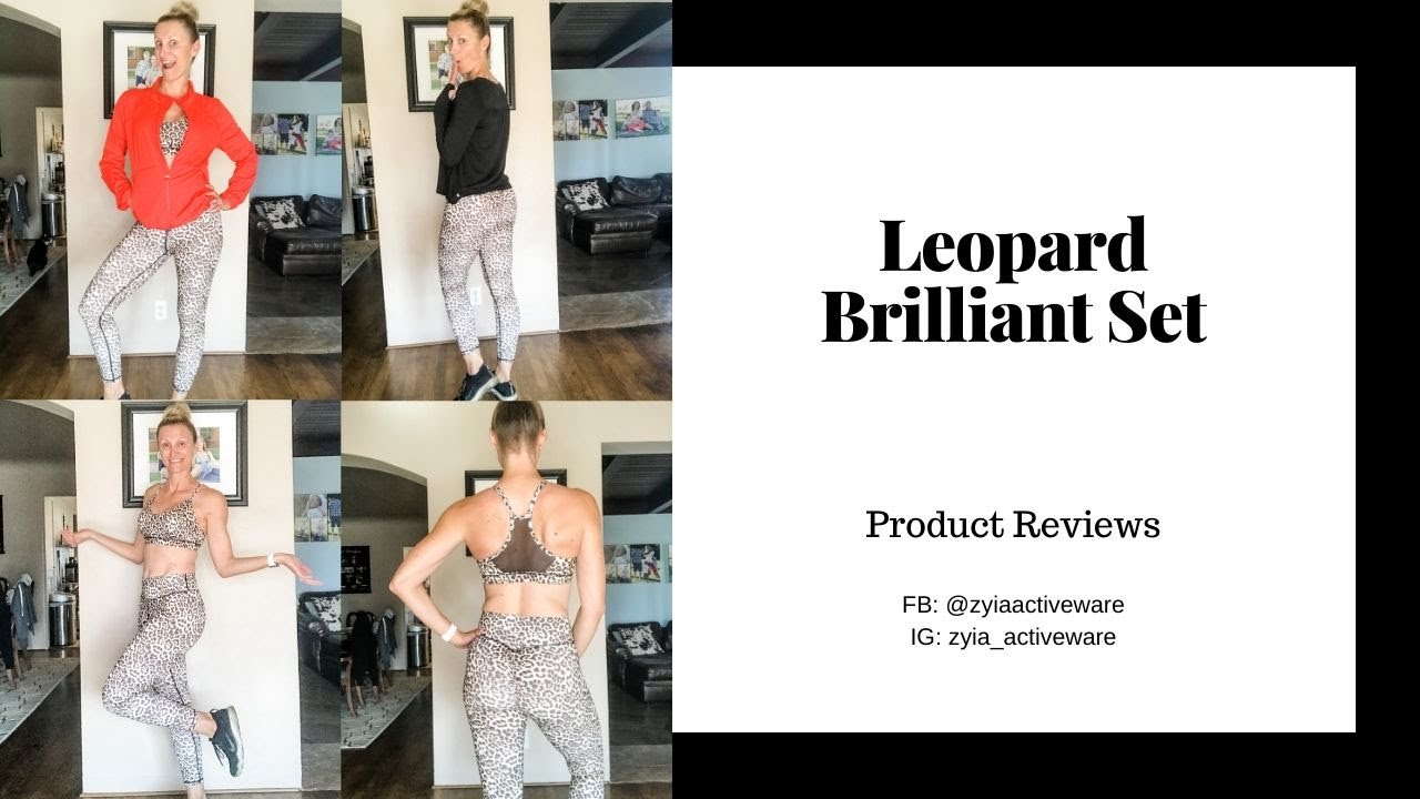 Leopard Brilliant Set ZYIA Active Product Reviews YouTube
