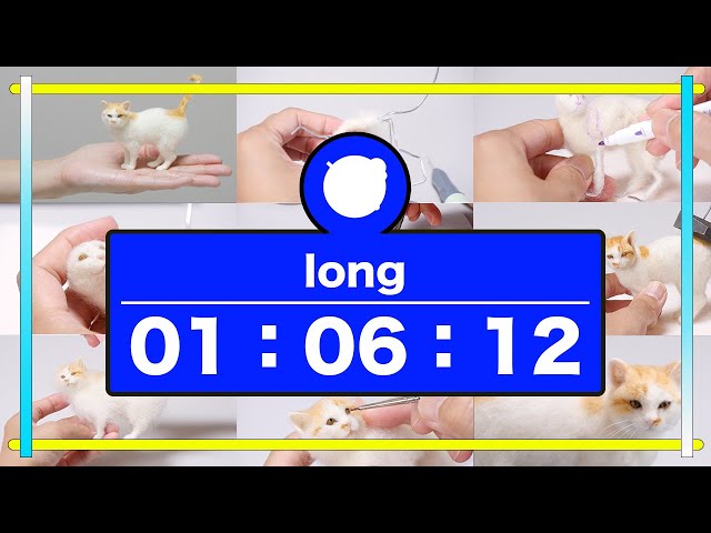 羊毛フェルト　猫　茶トラ仔猫『チョロン君』 茶トラ 子猫ちゃん フェルトマスコット手作りキット | 幸せ