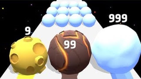 Snow Ball Run 3D - Level Up Balls (ASMR, All Levels)