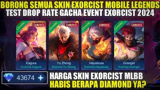 BORONG SEMUA SKIN EXORCIST (HAYBUSA GRANGER) MOBILE LEGENDS! TEST DROP RATE DRAW EVENT EXORCIST