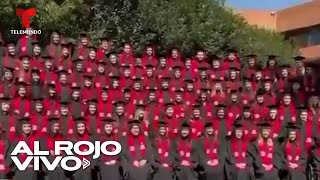 Universitarios mexicanos cayeron de unas gradas mientras se hacían una foto