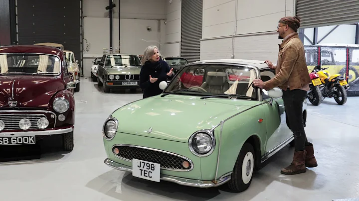 Susie Mathis & Fuzz Townshend with her Nissan Figa...