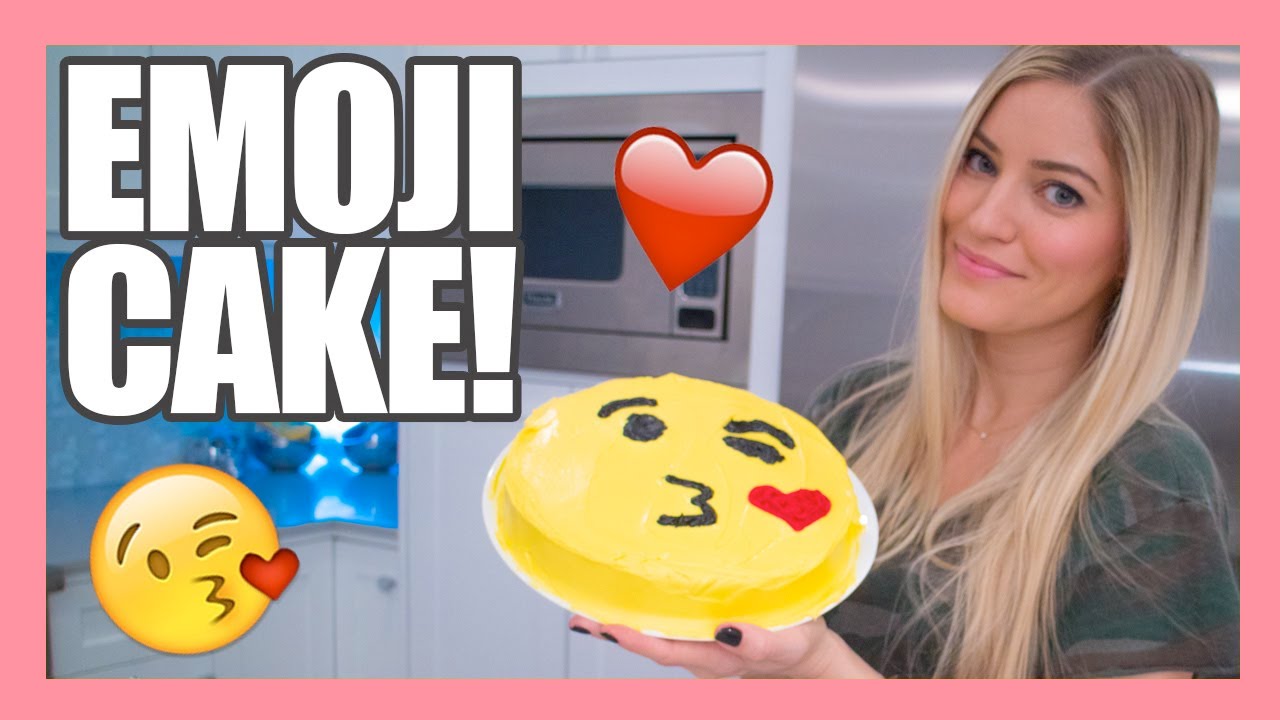 How to make a Valentine's Emoji Kiss Cake! iJustine YouTube