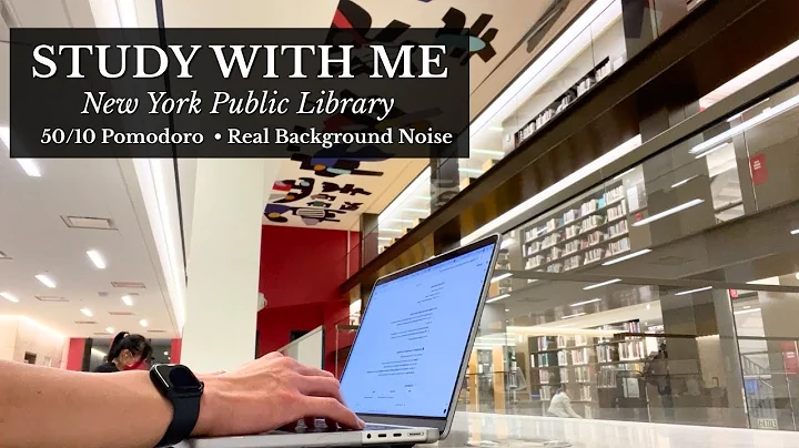 3 Hour Study With Me at the New York Public Library | 50/10 Pomodoro | Library Ambience, No Music