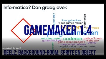 Gamemaker 1.4 - deel 2: Background, animatie van sprite, maken object.