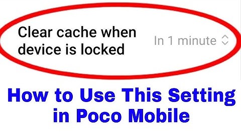 how to on/use clear cache when device in locked in poco ।। poco phone clear cache when device locked