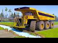 Spintires Mudrunner Gameplay | Truck vs Extreme Broken Road with Speed Bumps #mudrunner2