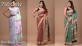 Block Printed Soft Sarees | New Arrival Sarees | Limited Stock | #soft sarees screenshot 4